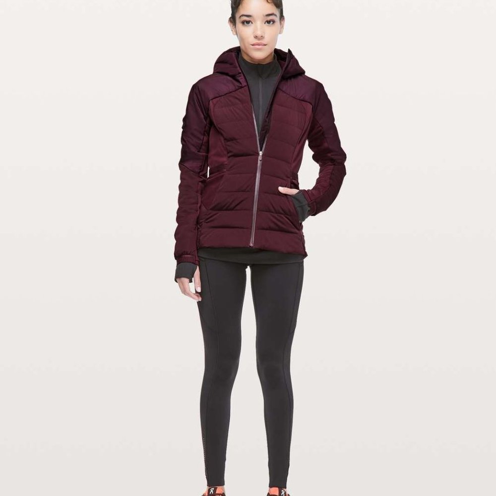Lululemon Down For It All Jacket~Dark Adobe